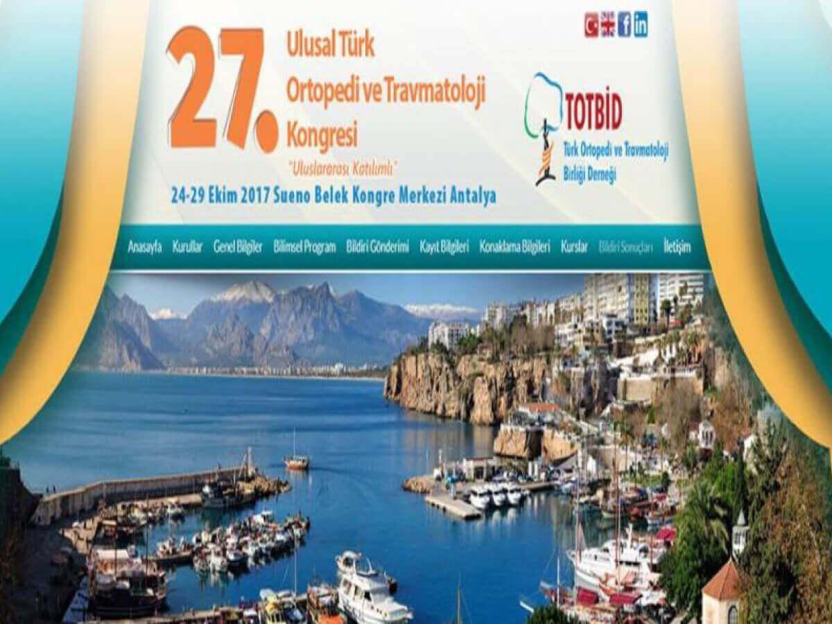 27. Ulusal Türk Ortopedi ve Travmatoloji Kongresi